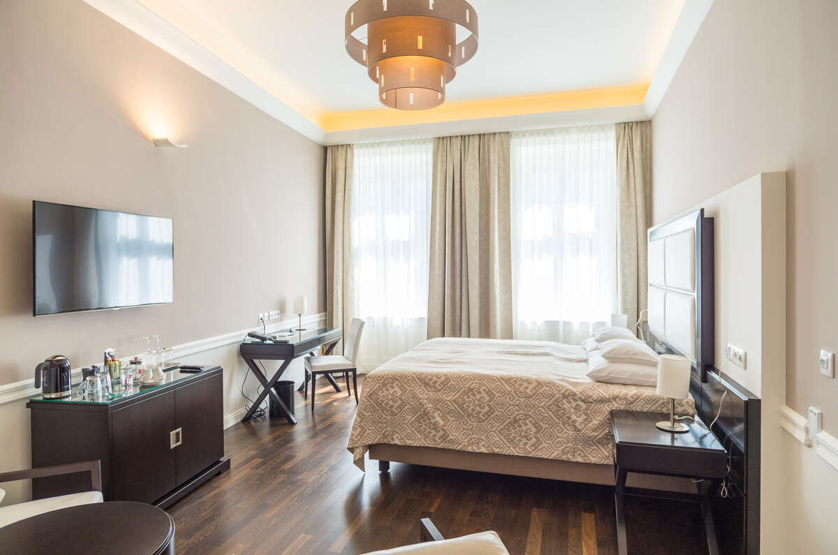 Superior DeLuxe Double Room with hard wood floor and high ceilings