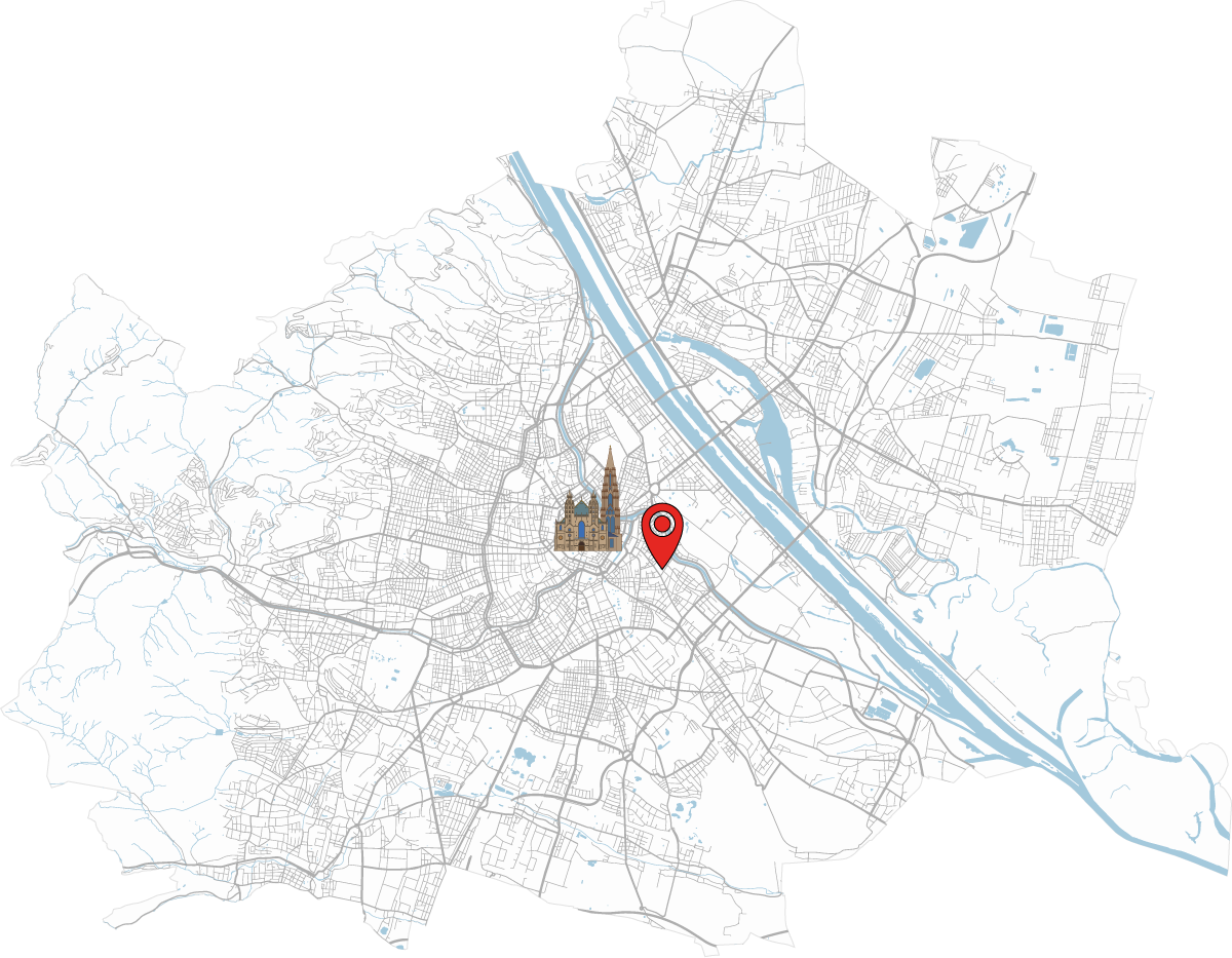 zentrale Lage des Hotel Spiess & Spiess in Wien, Google Maps Link